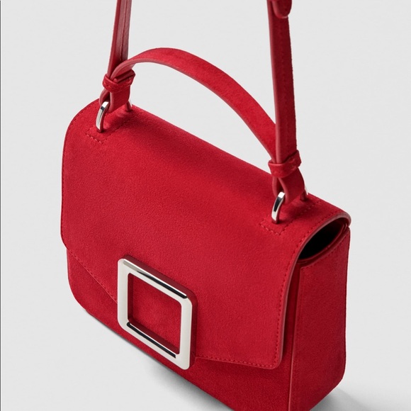 ZARA GENUINE LEATHER CROSSBODY BAG - Picture 7 of 8